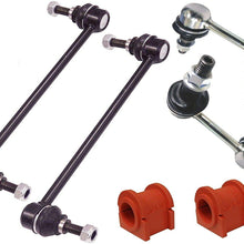 6PC Front and Rear Sway Bar Links + Front Bushings FITS Dodge Caliber Jeep Patriot 2007-2009