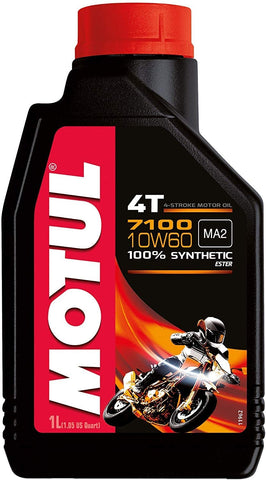 Motul 104100-CS 7100 Synthetic Oil, 4 Pack (10W-60 Lite), 33.81 Fluid_Ounces