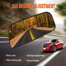 Audew 2 Pack Square Blind Spot Mirror 360° ABS Glass for All Universal Vehicles Car Fit Stick-on Design