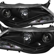 Spyder Auto PRO-YD-VTIG09-DRL-BK Volkswagen Tiguan Black DRL LED Projector Headlight (Black)