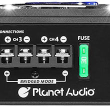 Planet Audio AC1200.4 4 Channel Car Amplifier - 1200 Watts, Full Range, Class A/B, 2-4 Ohm Stable, Mosfet Power Supply, Bridgeable