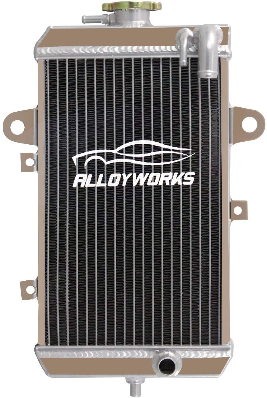 ALLOYWORKS Full Aluminum Radiator For Yamaha Raptor 700 YFM700R 2013-2018 2017 2016 2015