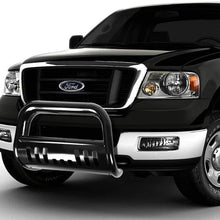 Replacement for Ford F150/Navigator 3 inches Bumper Push Bull Bar+Removable Skid Plate (Black)