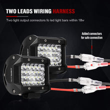 NOVSIGHT LED Light Bar Wiring Harness Kit 14AWG Heavy Duty 12V 5Pin Rocker Laser On Off Waterproof Switch Power Relay Blade Fuse-1 Lead,2 Years Warranty