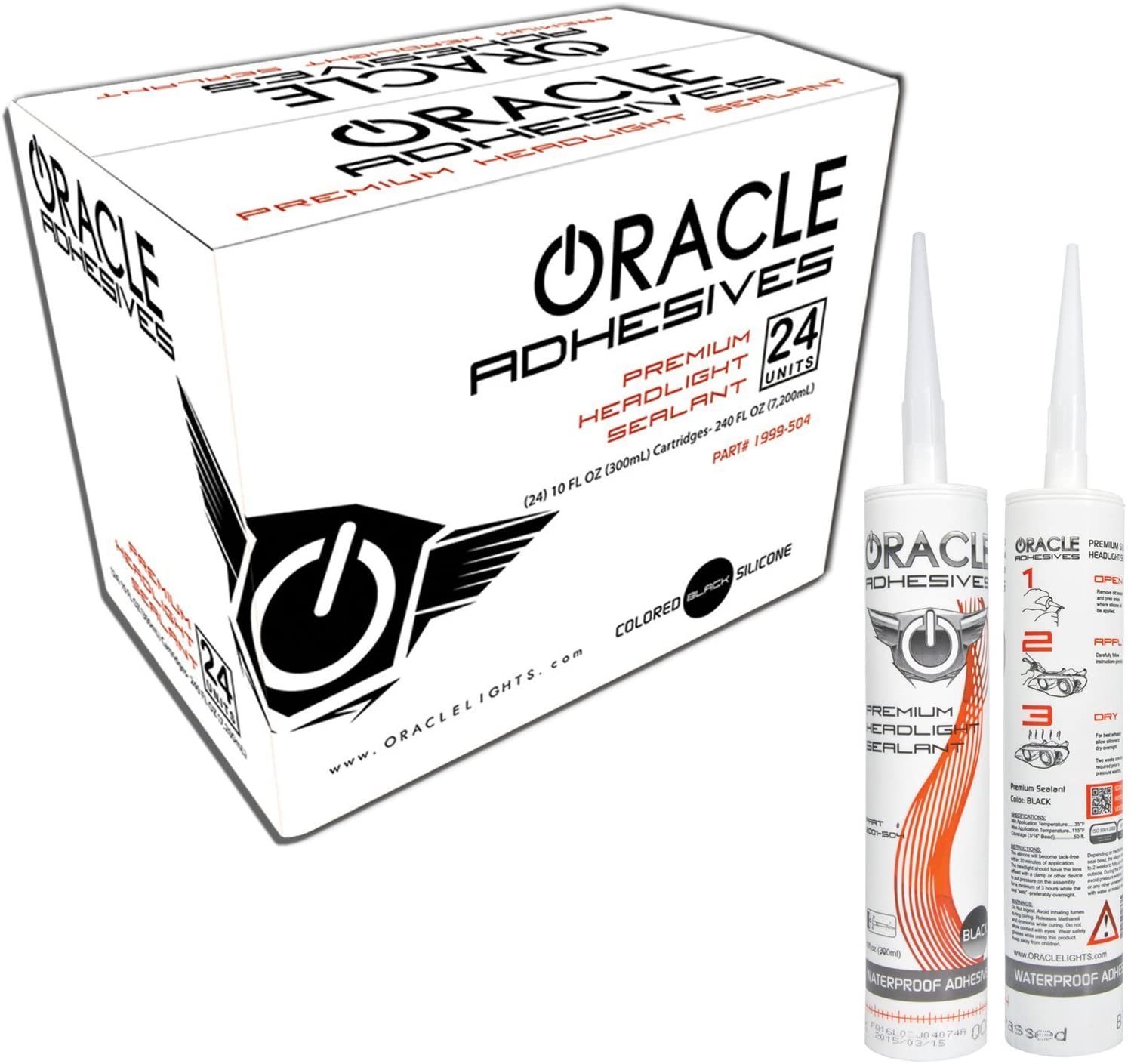 Oracle Lighting 2001-504 ORACLE Black Silicone Bottle - 10 oz