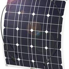 GIARIDE 50W 18V 12V Solar Panel Monocrystalline Cell Flexible Bendable Lightweight Waterproof Off-Grid Solar Power System Charger for RV, Boat, Caravans, Motorhome, Camping and 12V Battery Charging
