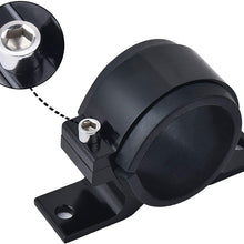 EVIL ENERGY 50mm car Oil/Fuel/Gas Pump Mounting Bracket Single Filter Clamp Cradle Black