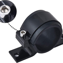 EVIL ENERGY 50mm car Oil/Fuel/Gas Pump Mounting Bracket Single Filter Clamp Cradle Black