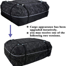 YOULERBU Car Roof Bag & Rooftop Cargo Carrier Bag, 100% Waterproof Excellent Military Quality Rooftop Car Bag - Fits All Cars