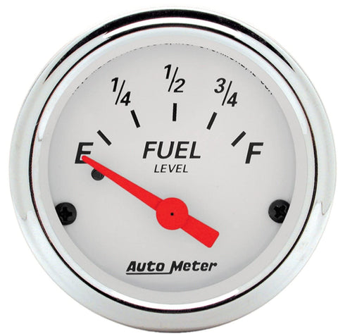 AUTO METER 1315 Arctic White Fuel Level Gauge