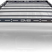 DV8 Offroad | Lightweight Roof Rack | Compatible with 2007+ Jeep Wrangler & 2018+ Jeep Gladiator | Maximum Storage | No Drill Install | Black Finish