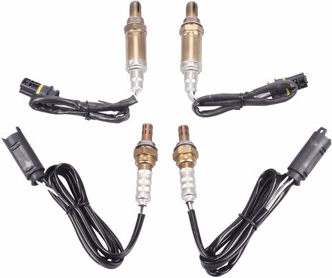 MOSTPLUS 234-5107 234-4672 234-4683 O2 Oxygen Sensor Upstream & Downstream Compatible with BMW 323i 330i 525i 530i X3 X5 Z3 Z4 (Set of 4)