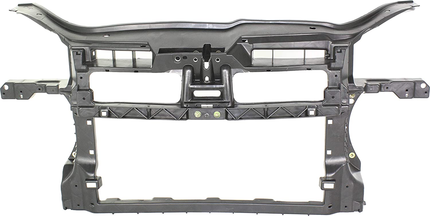 Radiator Support Assembly Compatible with 2005-2010 Volkswagen Jetta Black Plastic - 2.5L Eng.