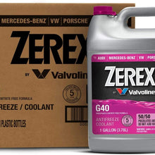 Zerex G40 Phosphate and Nitrite Free 50/50 Prediluted Ready-to-Use Antifreeze/Coolant 1 GA, Case of 6