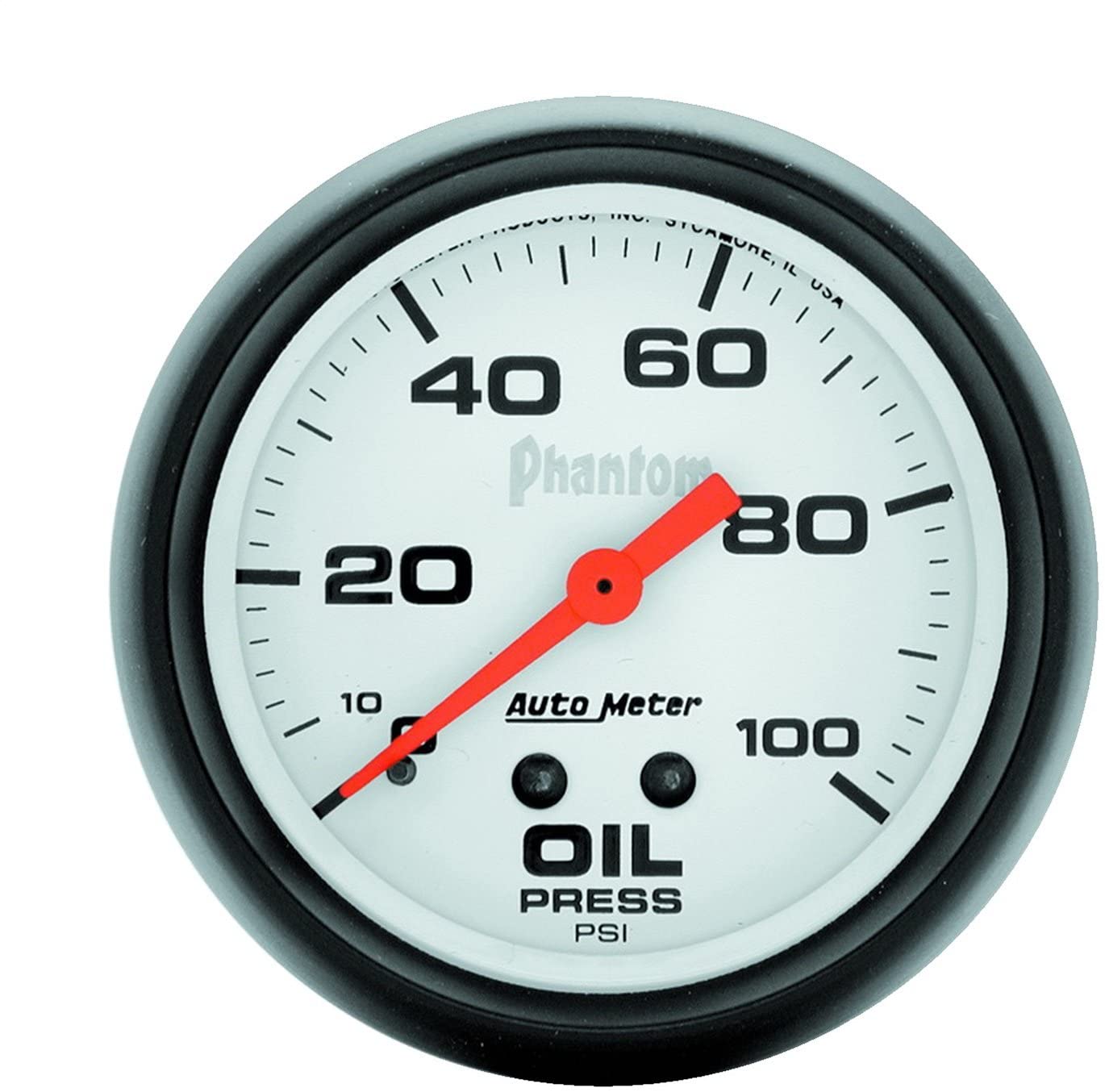 AUTO METER 5821 Phantom Mechanical Oil Pressure Gauge, Regular, 2.625 in.