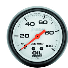 AUTO METER 5821 Phantom Mechanical Oil Pressure Gauge, Regular, 2.625 in.