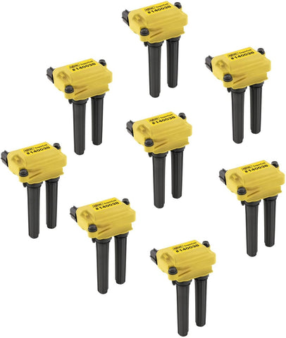 ACCEL 140038-8 Ignition SuperCoil Set (Pack of 8),Yellow/Black
