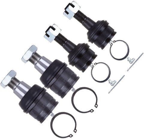 Scitoo 4pcs Suspension Kit 2 Front Lower Ball Joints 2 Front Upper Ball Joints fit Dodge Ram Ford Excursion Ford F-250 F-350 Super Duty
