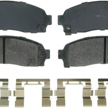 Wagner QuickStop ZX913 Semi-Metallic Disc Pad Set Includes Pad Installation Hardware, Front