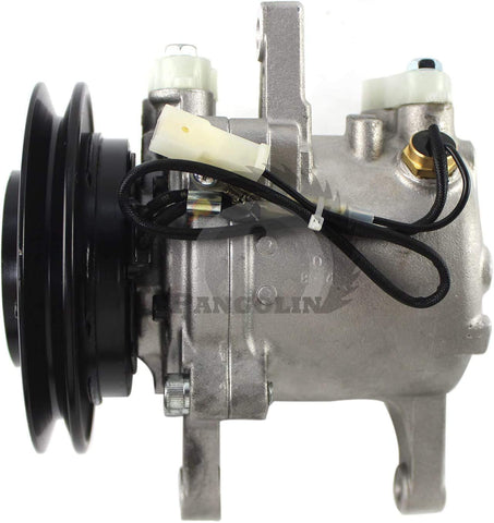 PANGOLIN M108S M5040 M7040 SVO7E 3C581-97590 447220-6771 Air Conditioning Compressor with Pressure Switch AC Compressor Air Conditioner Compressor for Kubota M8540 M9540 Tractor Aftermarket Parts