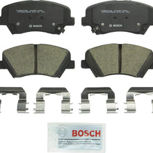 Bosch BC1595 QuietCast Premium Ceramic Disc Brake Pad Set For 2012-2015 Hyundai Veloster; Front