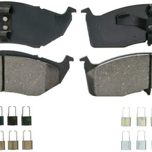 Wagner QuickStop ZD730B Ceramic Disc Pad Set Includes Pad Installation Hardware, Front