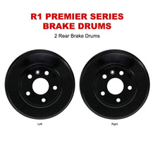 For 2011-2015 Chevrolet Cruze R1 Concepts Brake Drums Rear (Pair)