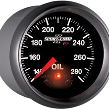 Auto Meter 3640 Sport-Comp PC Oil Temperature Gauge