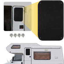 Kohree RV Door Window Shade, 24 x 16 Inch Camper Sunshade Privacy Screen Window Cover, Travel Trailer Motorhome Sun Shade Accessories, Acrylic Blackout Fabric, UV Rays Protection, Waterproof, Black
