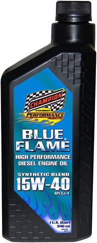 Champion Brands 4358H-EACH 'Blue Flame' 15W-40 Diesel Motor Oil - 1 Quart Bottle