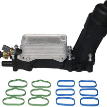 Engine Oil Cooler and Filter Housing Adapter Kit - Replaces 68105583AF, 68105583AE - Compatible with Chrysler, Dodge & Jeep 3.6L V6 Vehicles - 200, Town & Country, Grand Caravan, Wrangler, Ram