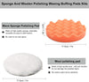 Yosoo Buffing Pads Polishing Pads, 7Pcs 6Inch Waxing Sponge Buffing Pads Kit Set Car Polisher Compound Auto Car Polisher with M14 Drill Adapter