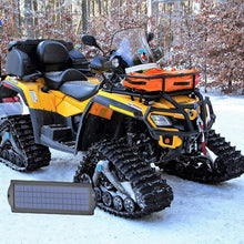 POWOXI 3.5W 12V Solar Trickle Charger for Car Battery, Portable and Waterproof, High Conversion Single Crystal Silicon Solar Panel car Battery Charger for Motorcycle Boat (3.5w Solar Chargers-Black)