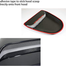 CK Formula Universal Decorative Hood Scoop Dark Smoke Black Waterproof Air Flow Intake Vent Cover for Vehicle Car Auto