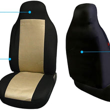 FH Group FB102114 Classic Cloth Seat Covers (Burgundy) Full Set with Gift – Universal Fit for Cars Trucks & SUVs