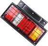 VORCOOL 32-LED 24V Multi-functional Tail Lights with Iron Net for Truck Trailer Caravan 2 PCS