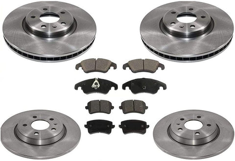 Front Rear Brake Rotors Brake Pads for Audi Q5 2.0L Turbo 2013-2017