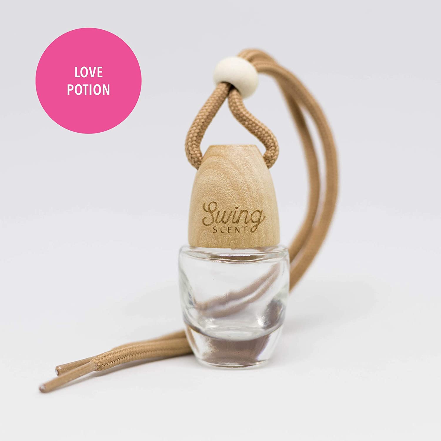 Swing Scent Air Freshener (Love Potion) Hanging Fragrance Diffuser For Car or Small Space