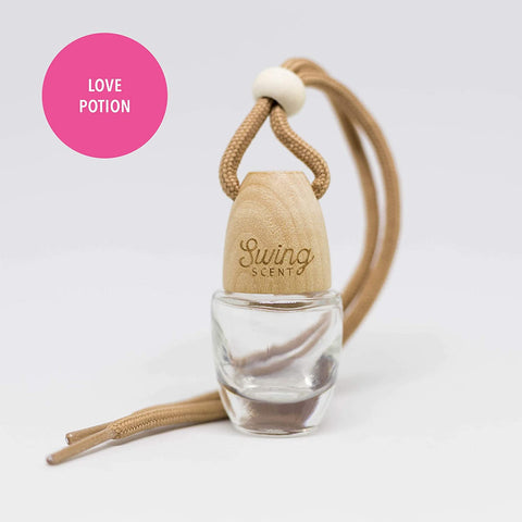 Swing Scent Air Freshener (Love Potion) Hanging Fragrance Diffuser For Car or Small Space