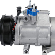 New Mando 10A1040 AC Compressor with Clutch Original Equipment (Pre-filled Oil)