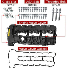 A-Premium Engine Valve Cover with Gasket & Bolt Compatible with BMW 335i 2007-2010 335xi 2007-2008 335i 535i (xDrive) 2009-2010 535i X6 2008-2009 740i 740Li 2011-2012