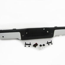 REAR BUMPER PAINTED YZ M6466A OXFORD WHITE FULL ASSY WITH SENSOR HOLE FO1103167