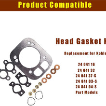 WFLNHB Cylinder Head Gasket Kit Replacement for Kohler 24-841-04S 24-841-03S CH25 CH730 CH740 CV25 25HP Engine