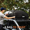 MIDABAO Thickened 20 Cubic Waterproof Duty Car Roof Top Carrier-Car Cargo Roof Bag Car Roof Top Carrier - Easy to Install Soft Rooftop Luggage Carriers with Wide Straps 20 Cubic Feet