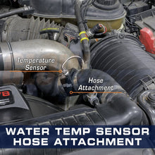 GlowShift 44mm 1-3/4" Radiator Hose Attachment Adapter for Water Coolant Temperature Gauge Sensor - Includes Hose Clamps