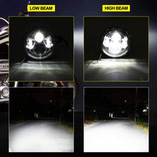 7" Motorcycle LED Headlights for Harley Davidson,2 PCS 4.5" LED Fog Lights Kits, Halo LED Headlamp Bracket Mounting Ring, 3 in 1 for Road King, Road Glide, Street Glide, Electra Glide, Ultra Limited