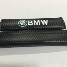 Hongyingcar 2pcs Car Seat Belt Carbon Fiber Cover Shoulder Cushion Cover Pad for BMW