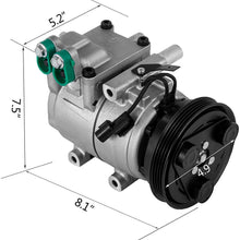 SucceBuy CO 10926C 78347 AC Compressor For Hyundai Elantra Tiburon Tucson AC Compressor Clutch 2001-2009 Air Conditioning Compressor