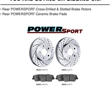 PowerSport Rear Drill Slot Rotors + Ceramic Brake pads BLCR.03003.02