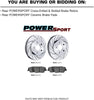 PowerSport Rear Drill Slot Rotors + Ceramic Brake pads BLCR.03003.02